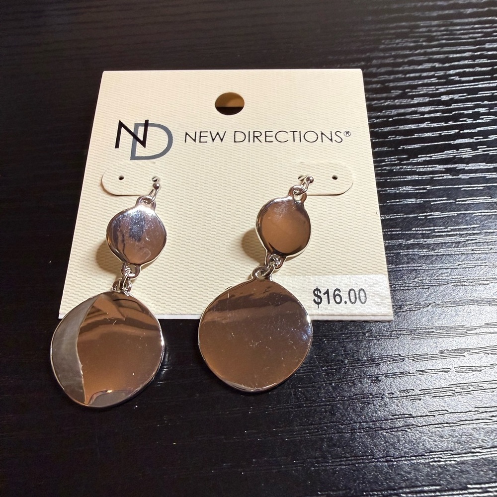 New Directions Silver Dangle Earrings